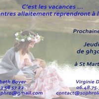 Rencontres Allaitement – Discussions pour parents, futurs, au présent et anciens !!